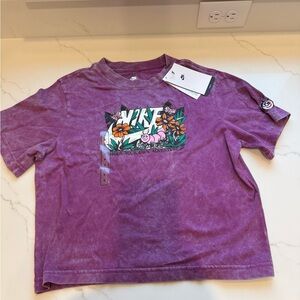 Nike Purple Kids Graphic Tee